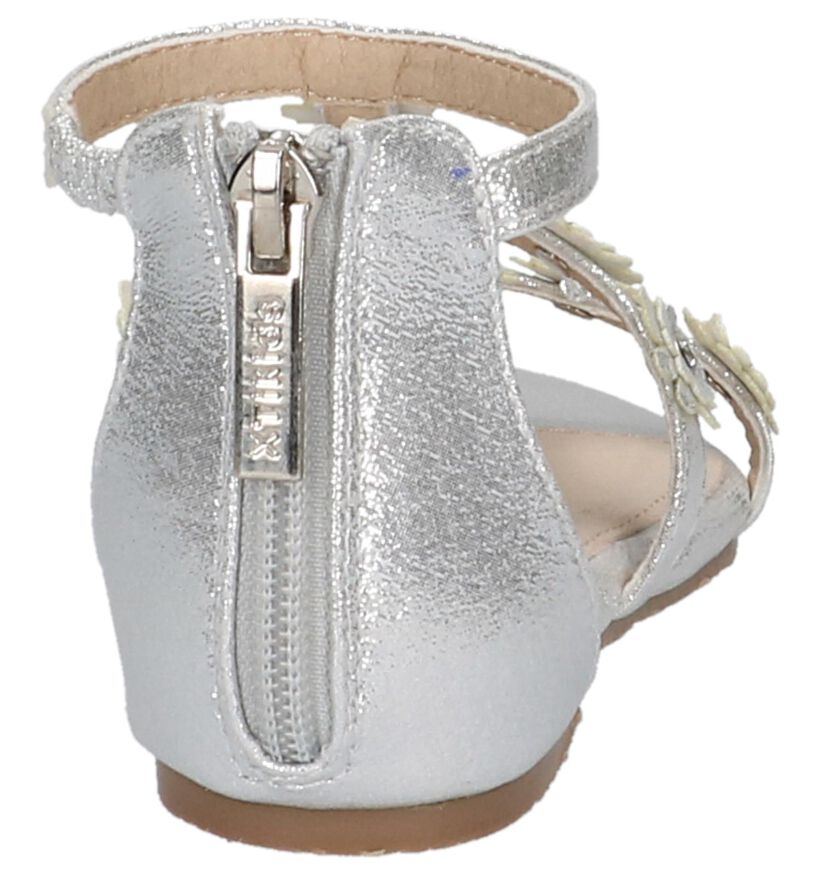 Zilveren Sandalen Milo & Mila in stof (209265)