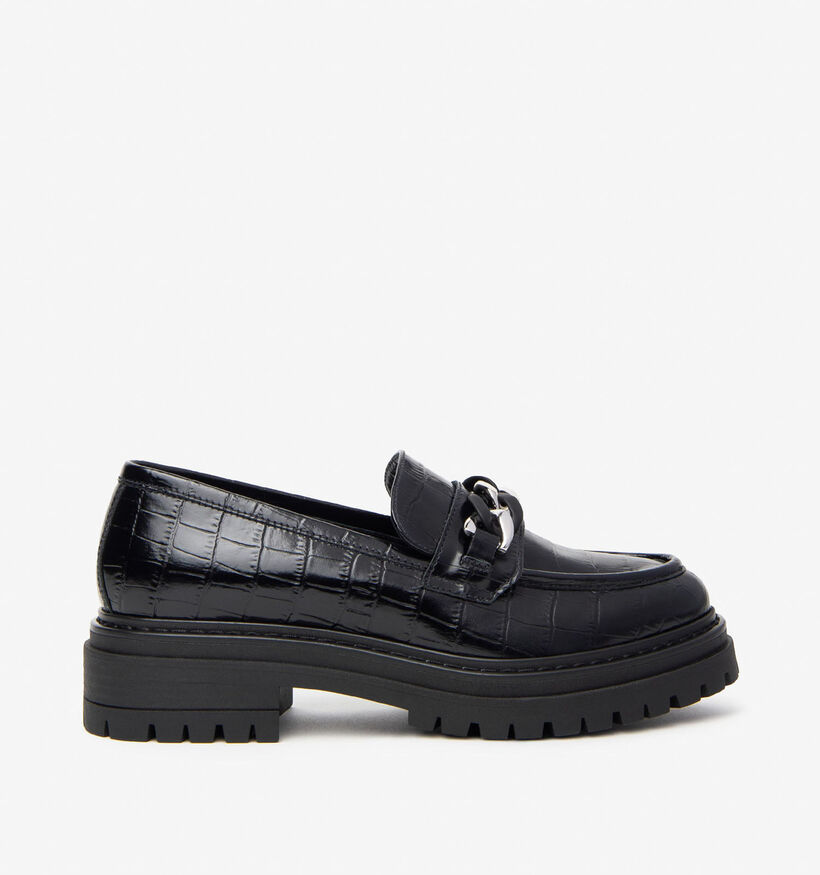 NeroGiardini Croco Zwarte Mocassins voor dames (363965)
