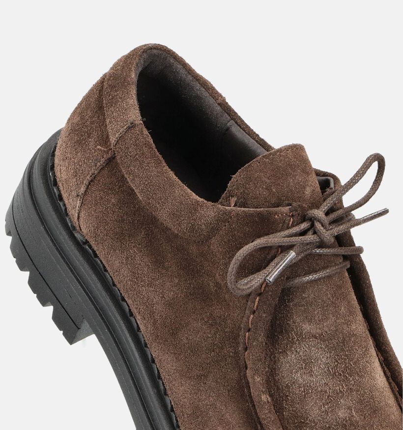 Laurent David Bruine Veterschoenen Desert Laurent David Bruine Veterschoenen Desert voor dames (365554)