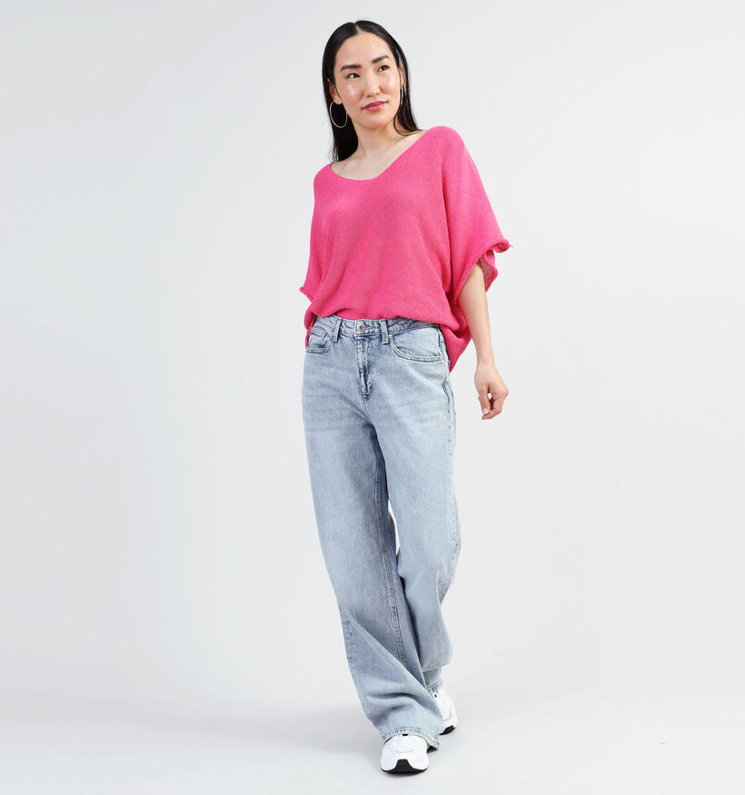 Dolce C. Blauwe Trui met V-hals voor dames (349571)