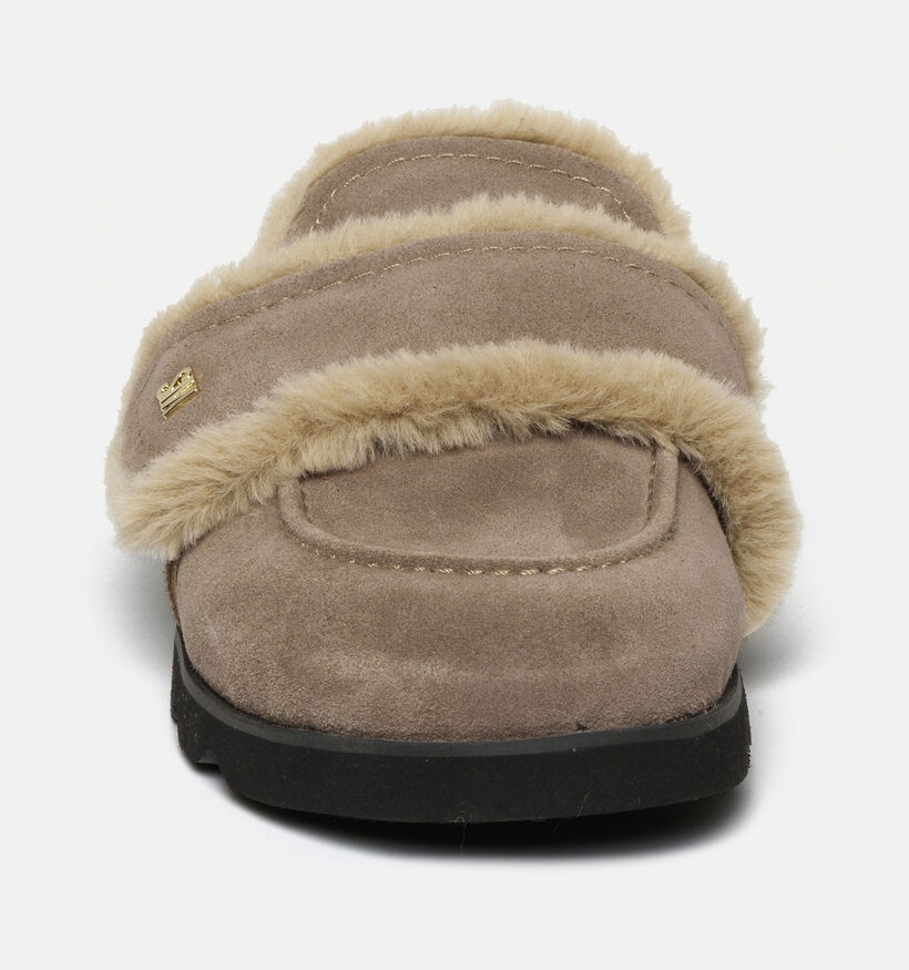 Steve Madden Bomb Nu-pieds en Taupe pour femmes (378154)