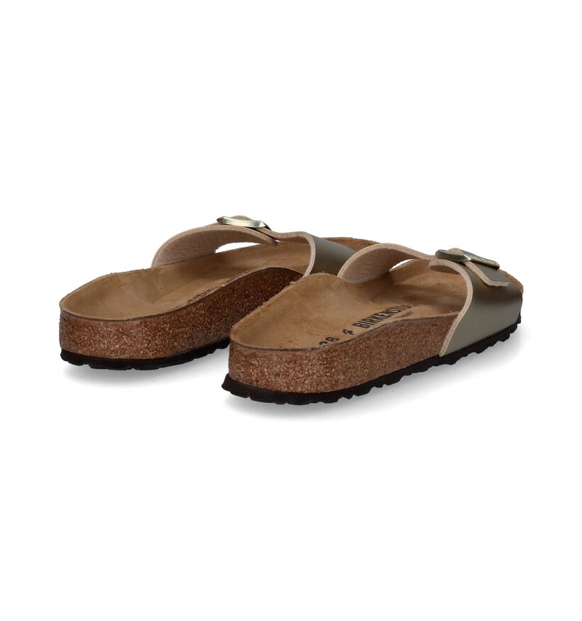Birkenstock Madrid Birko-Flor Nu-pieds en Blanc pour femmes (338044)