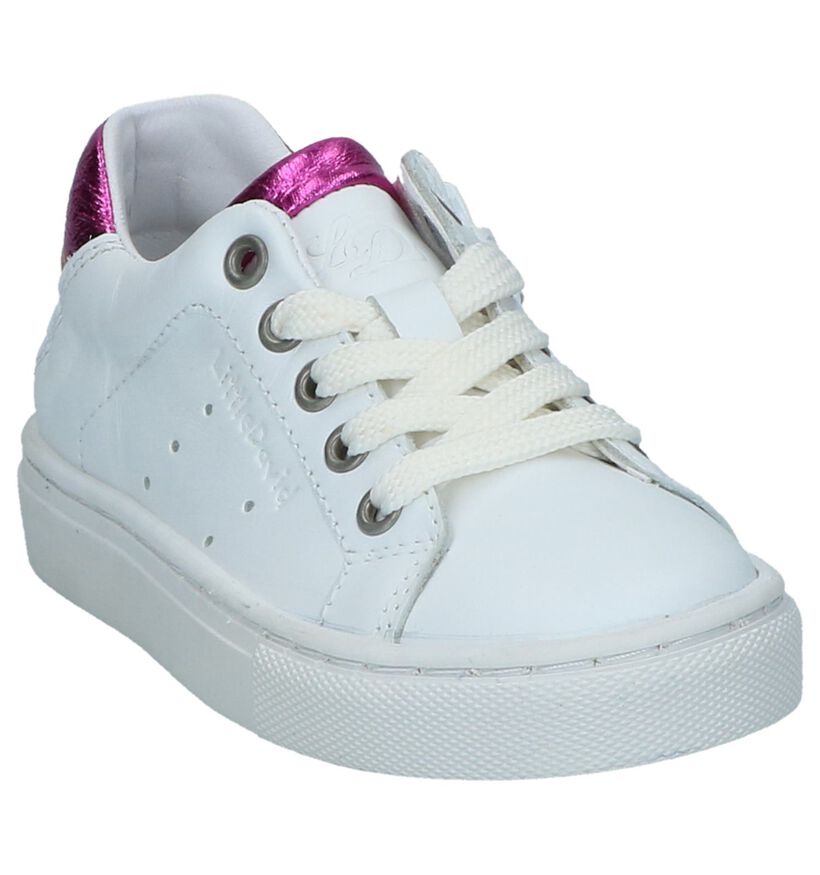 Witte Schoenen met Rits/Veter Little David Rina in leer (247626)