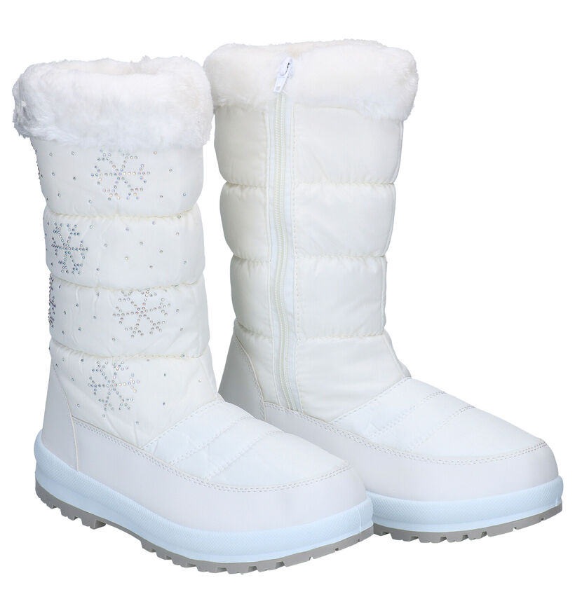 Snow Fun Bottes de neige en Blanc pour femmes (293745) - pour semelles orthopédiques