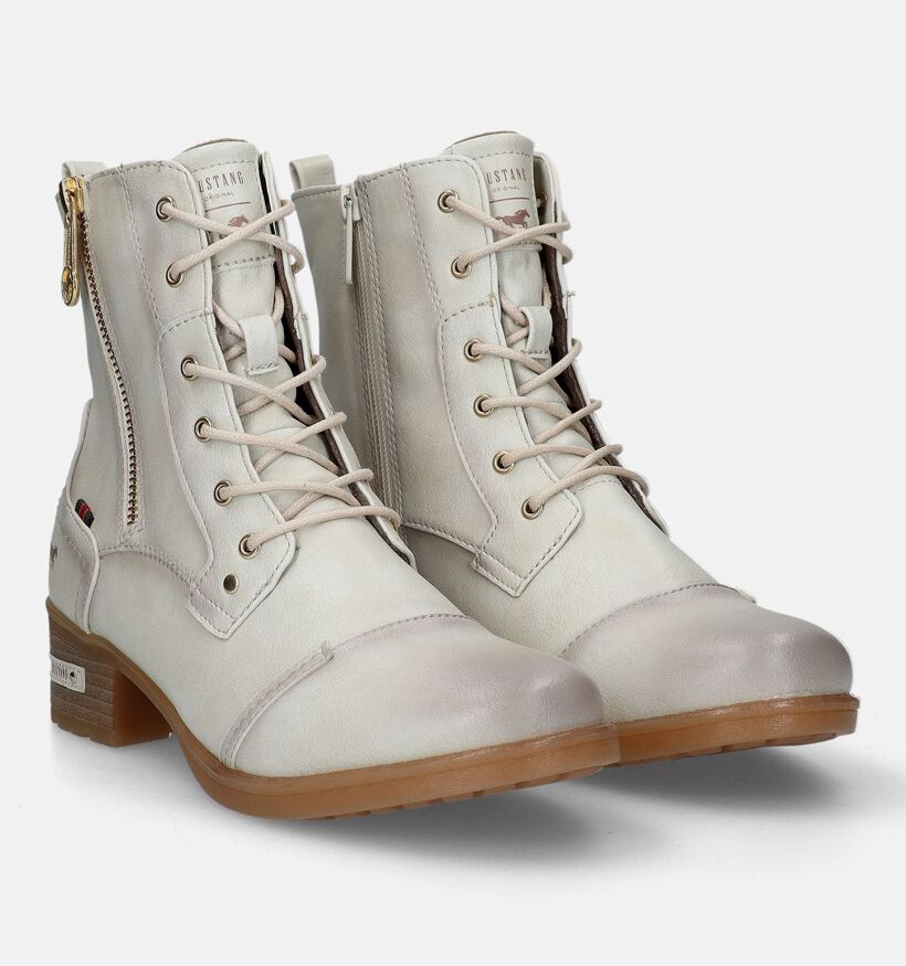Mustang Boots à lacets en Marron pour femmes (345413)