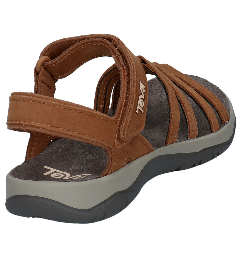 Teva Elzada Cognac Sandalen in nubuck (289235)