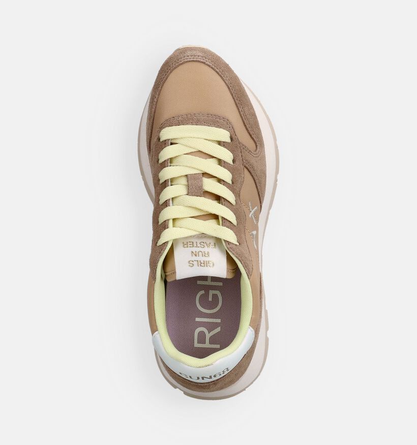Sun68 Ally Beige Casual Sneakers voor dames (368711) - geschikt voor steunzolen