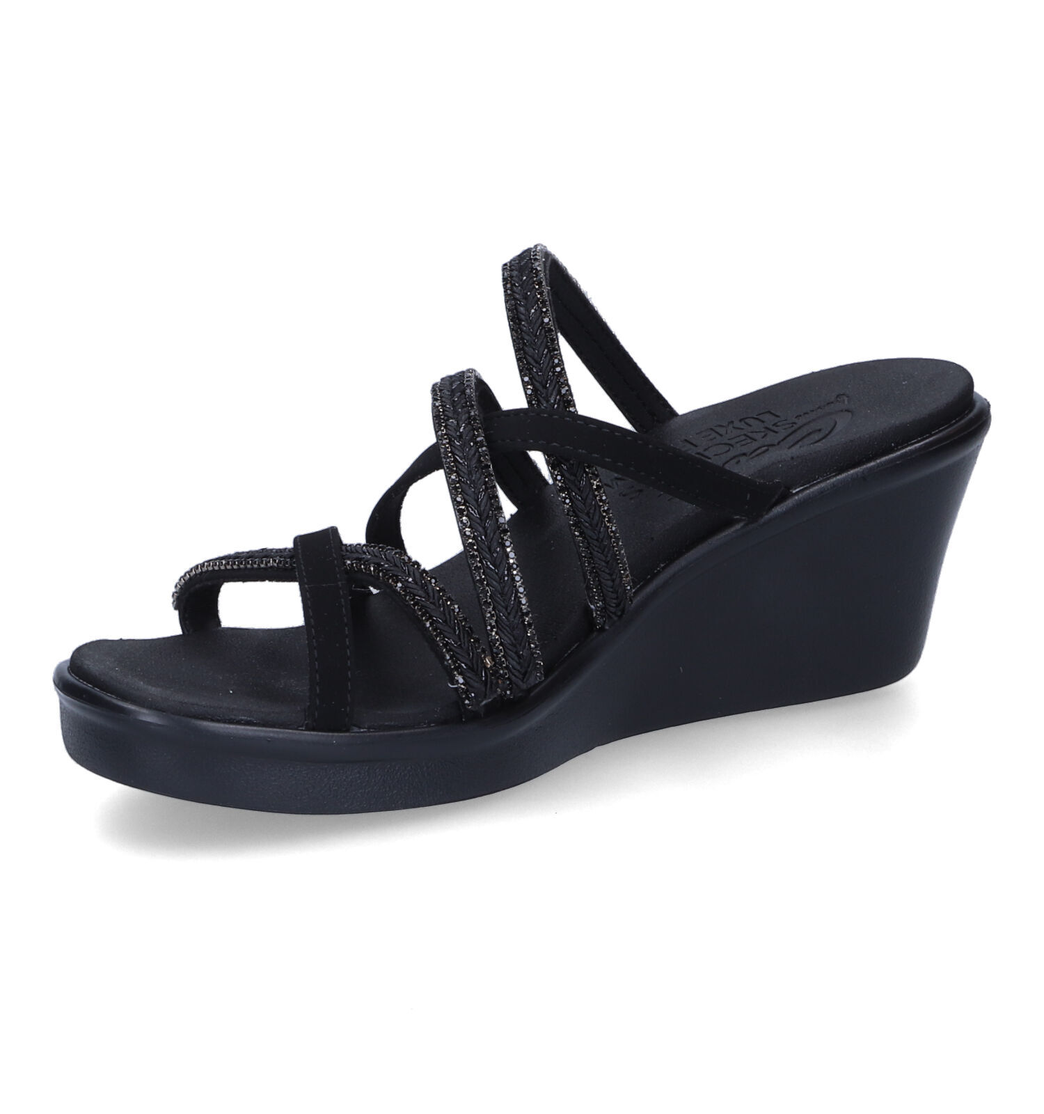 Skechers Rumble on Night Out Zwarte Muiltjes | TORFS.BE | Gratis verzend en  retour