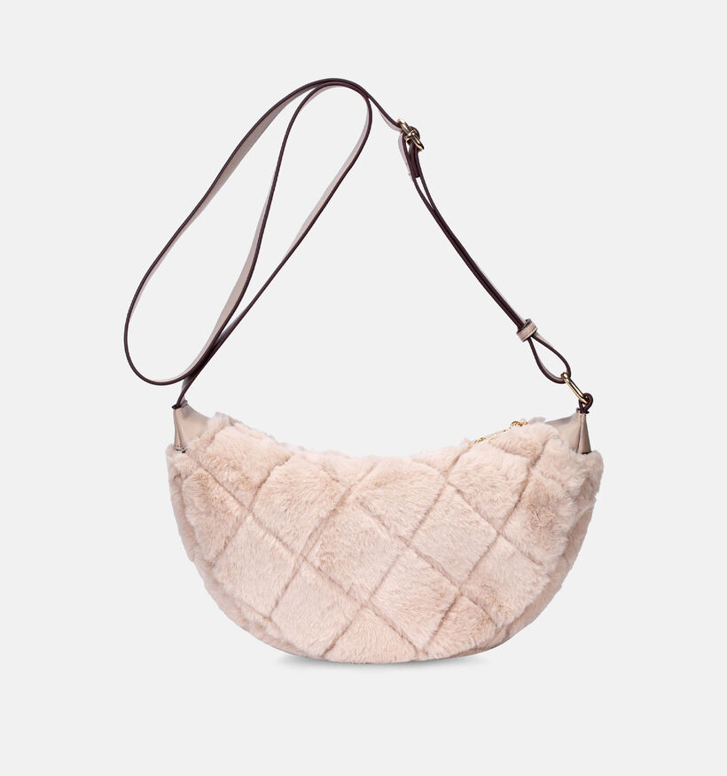 Laurent David Donkerbruine Crossbodytas Laurent David Beige Crossbody tas voor dames (365133)