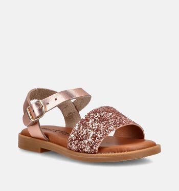 Milo & Mila Sandalen Bruin/Rose gold
