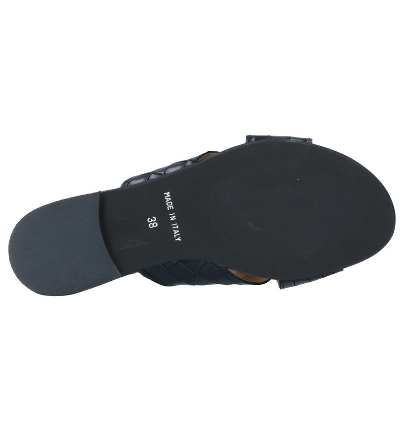 Scapa Zwarte Slippers in leer (270294)