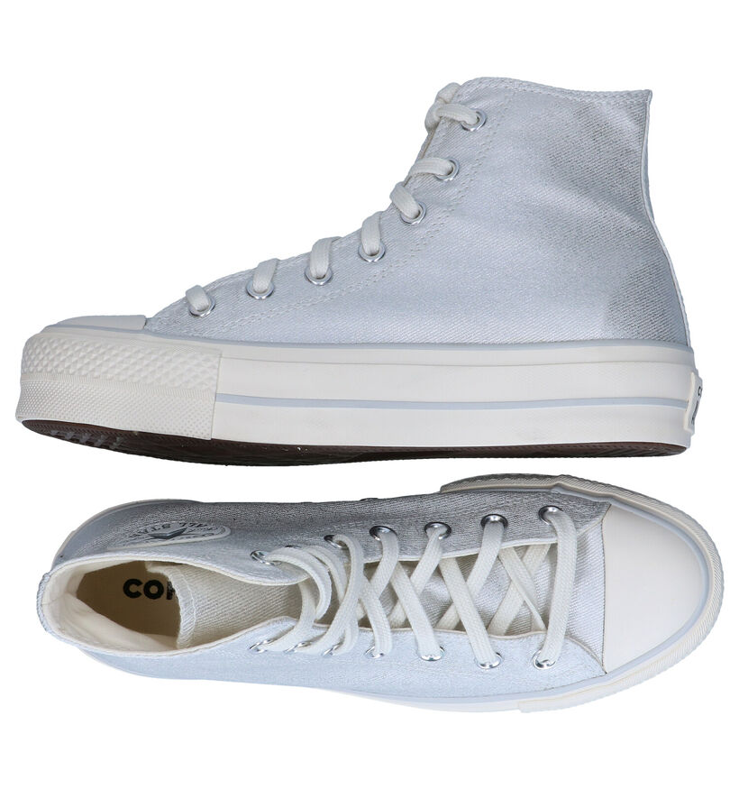 Converse CT All Star Lift Beige Sneakers in stof (300154)