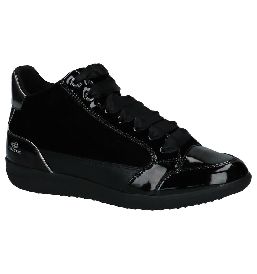 Geox Baskets hautes en Noir en simili cuir (223751)