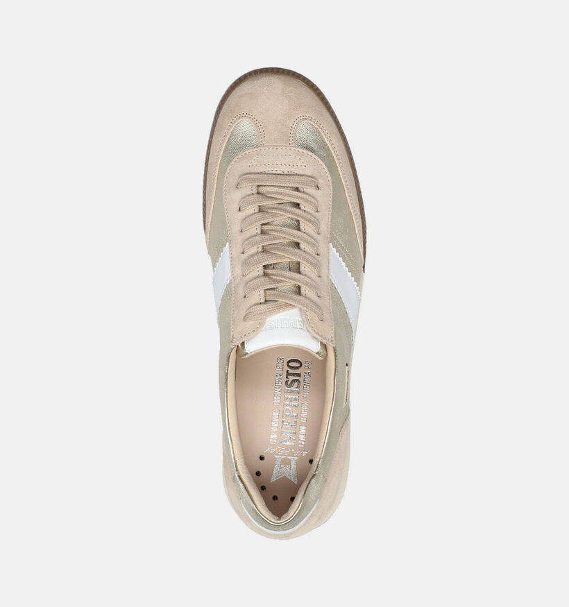 Mephisto Witney Donkerbeige Veterschoenen voor dames (369964) - geschikt voor steunzolen