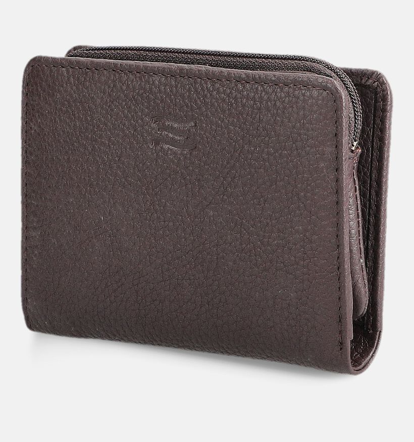 Crinkles Bordeaux Portemonnee met Rits voor dames (381748)