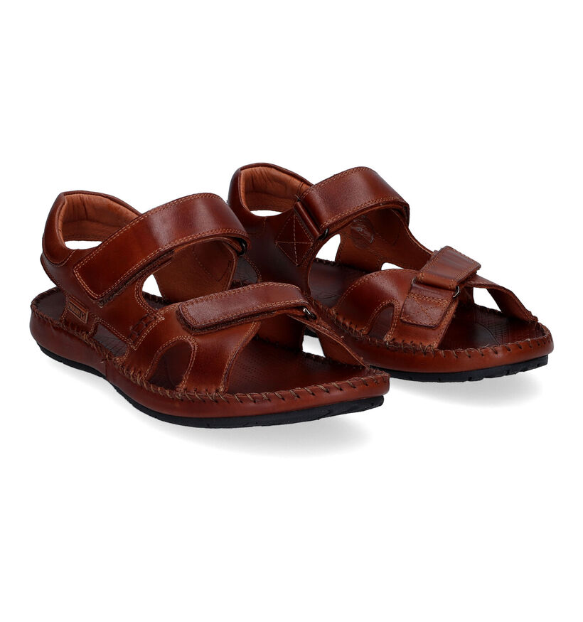 Pikolinos Tarifa Cognac Sandalen in leer (308023)