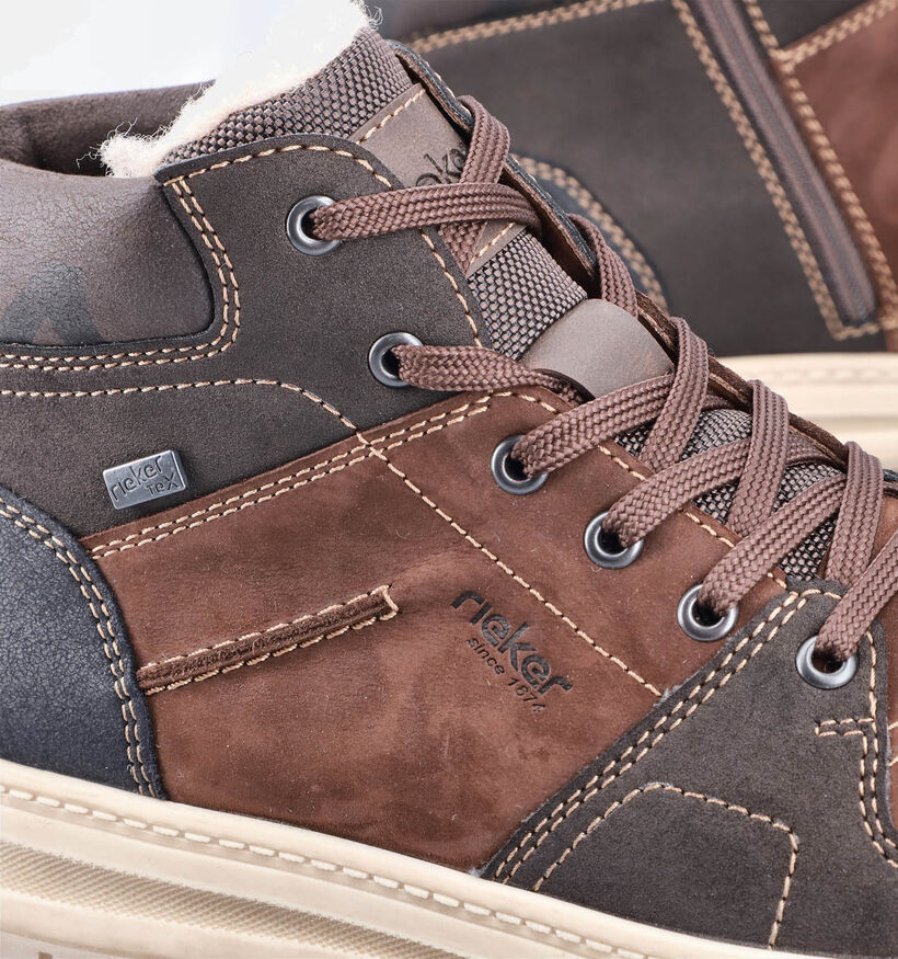 Rieker Chaussures hautes en Brun foncé pour hommes (352869)