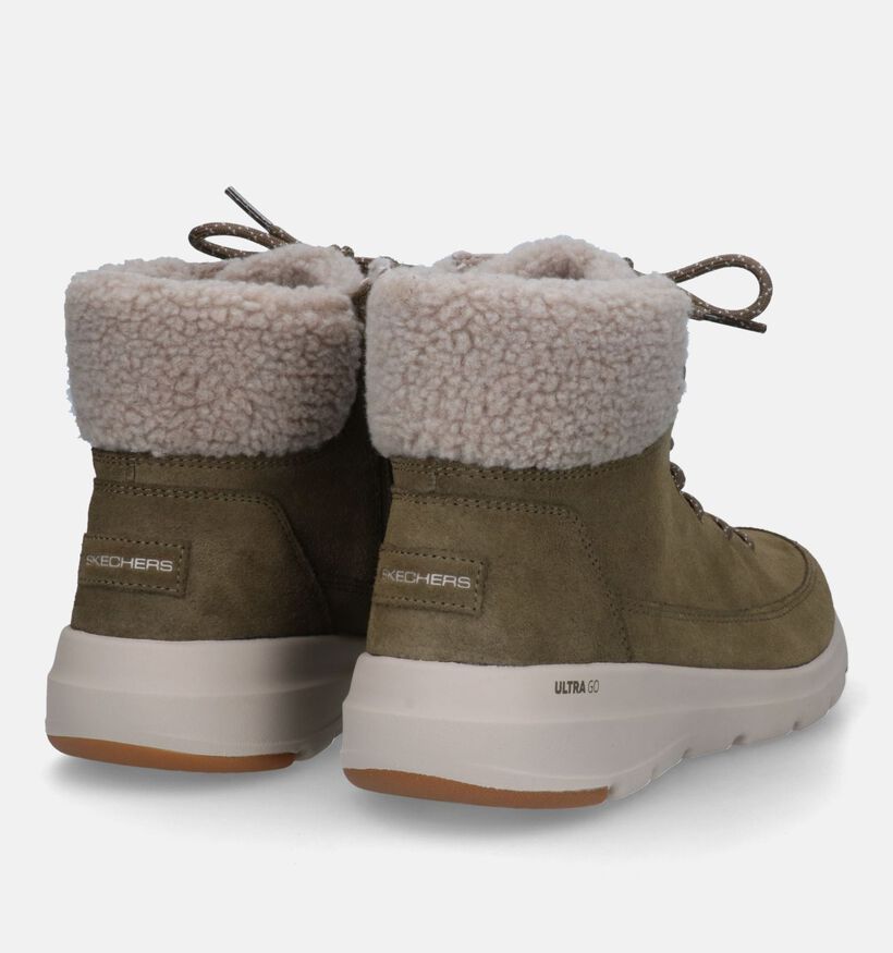 Skechers On-The-Go Glacial Ultra Bottines en Brun pour femmes (328059)