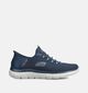 Skechers Summits High Range Baskets en Bleu fonc&eacute; pour hommes (367483) - pour semelles orthop&eacute;diques