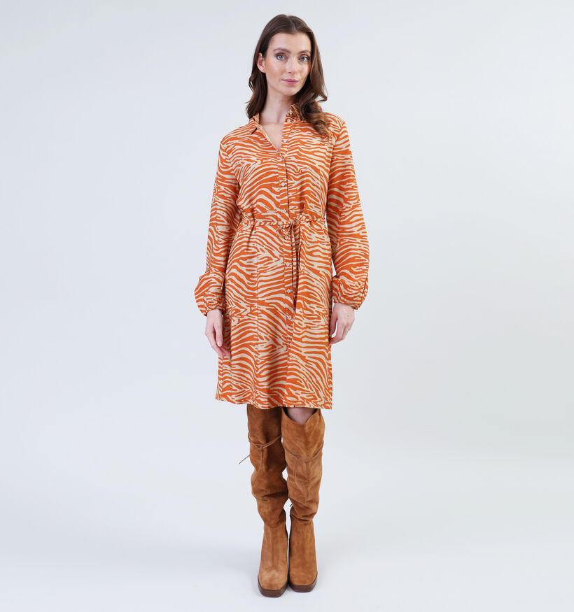 JDY Mille Robe chemise en Orange pour femmes (334103)