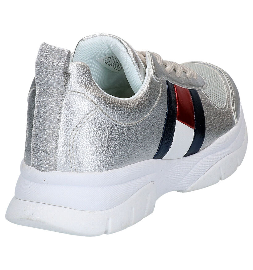 Tommy Hilfiger Baskets basses en Argent en simili cuir (266559)