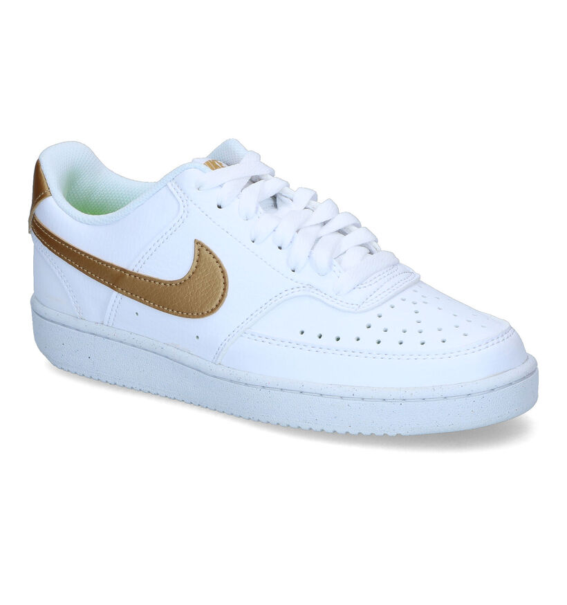 Nike Court Vision Witte Lage Sneakers voor dames (319211)