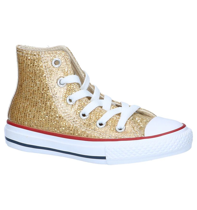 Chuck Taylor All Star Baskets hautes en Rose en simili cuir (286163)