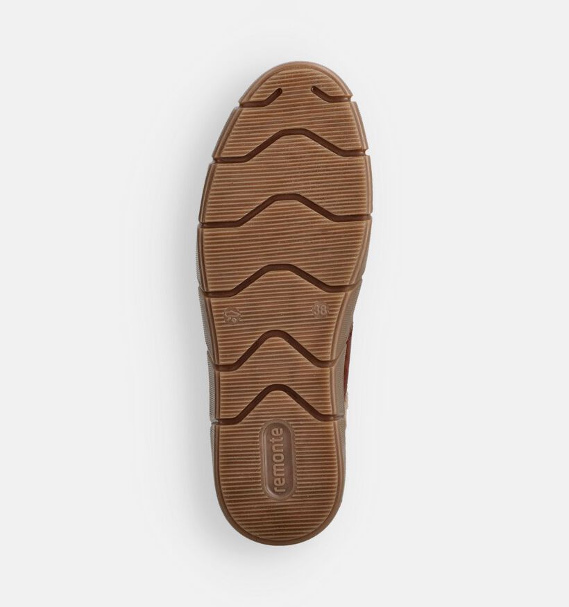 Remonte Cognac Hoge Sneakers voor dames (363560) - geschikt voor steunzolen