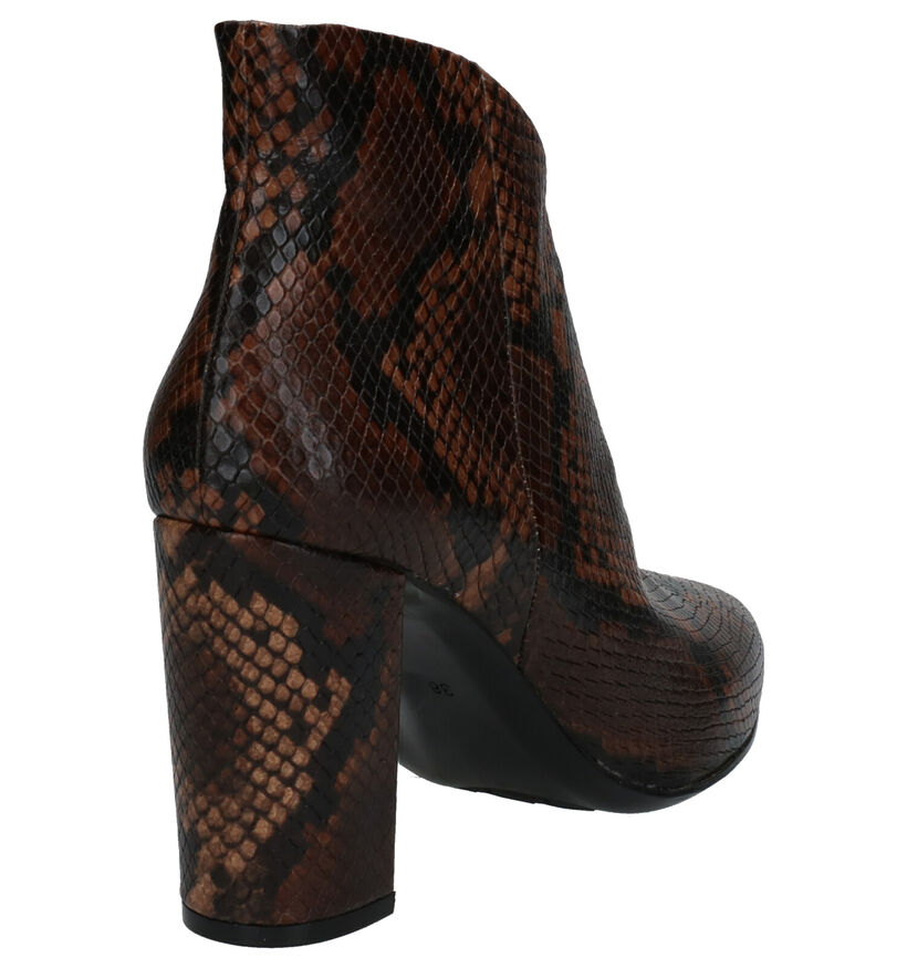 Bruno Premi Bottillons à talons en Marron en simili cuir (262308)