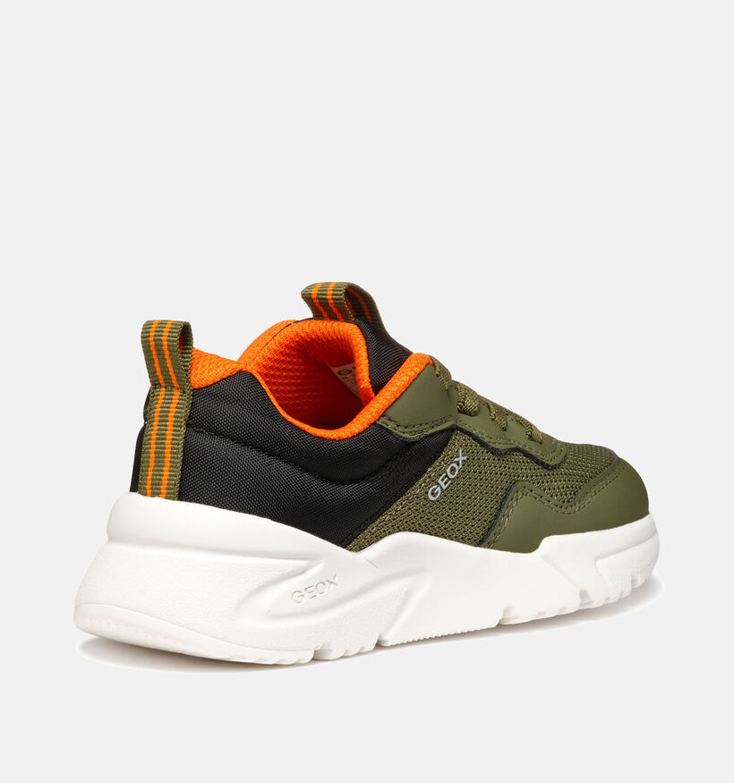 Geox Loftus Kaki Veterschoenen voor jongens (353809) - geschikt voor steunzolen