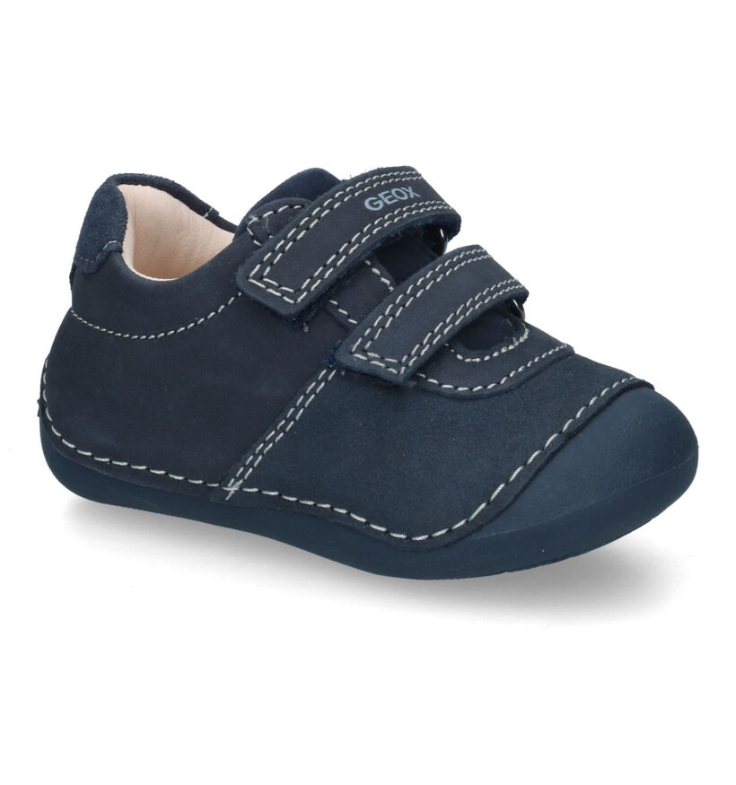 Geox Tutim Chaussures pour bébé en Bleu en nubuck (317575)