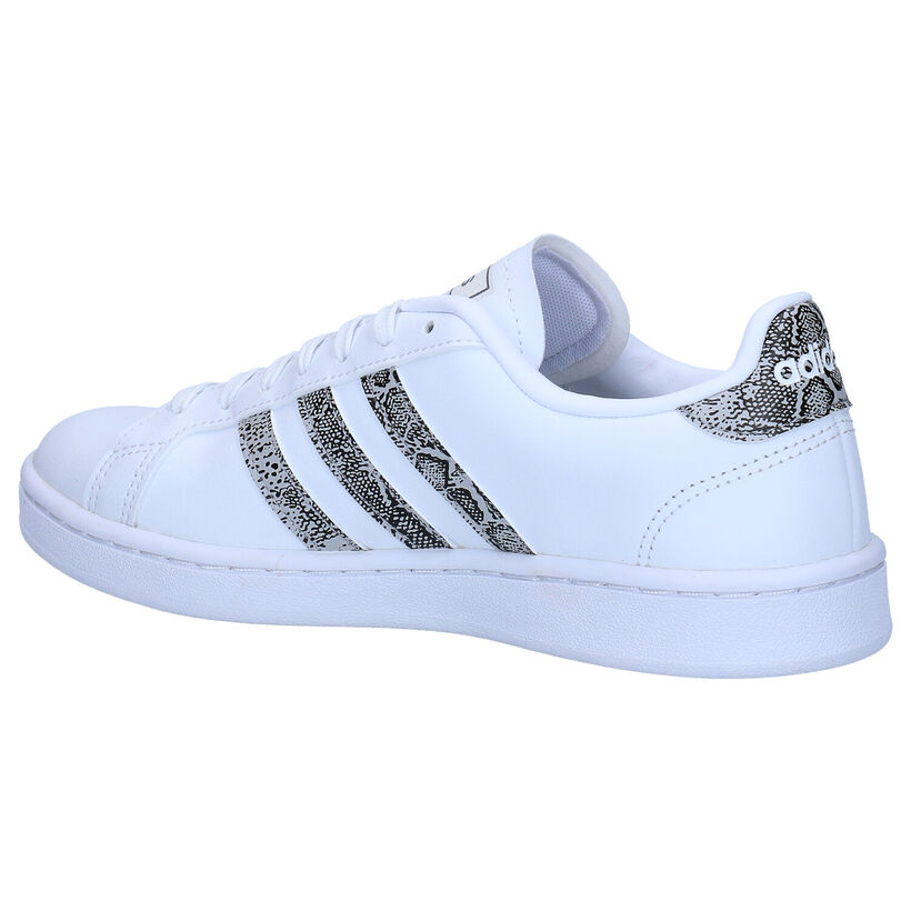 adidas Grand Court Witte Sneakers in kunstleer (276444)