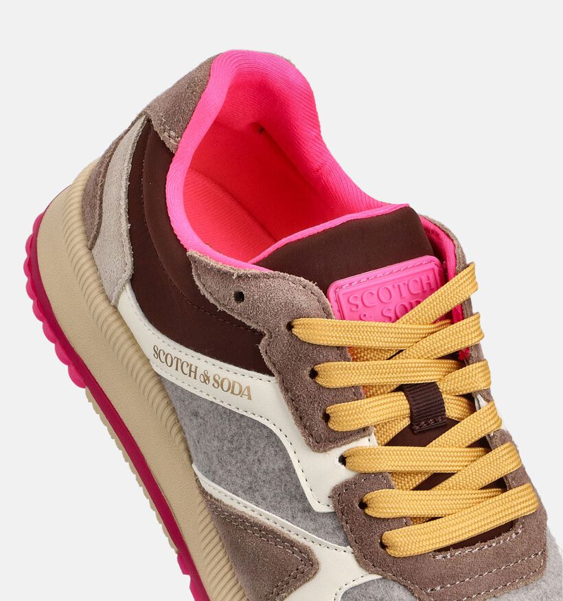 Scotch & Soda Vivi Baskets en Taupe pour femmes (362056) - pour semelles orthopédiques