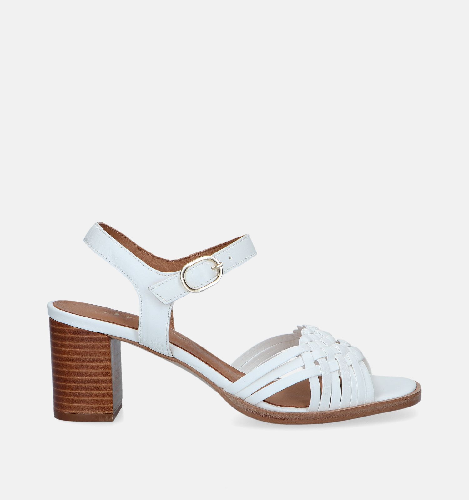 JHay Witte Sandalen Met Hak Dames Sandalen Online op TORFS.BE