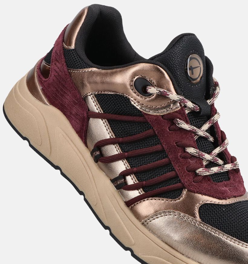 Tamaris Gouden/Multi Veterschoenen voor dames (378110) - geschikt voor steunzolen
