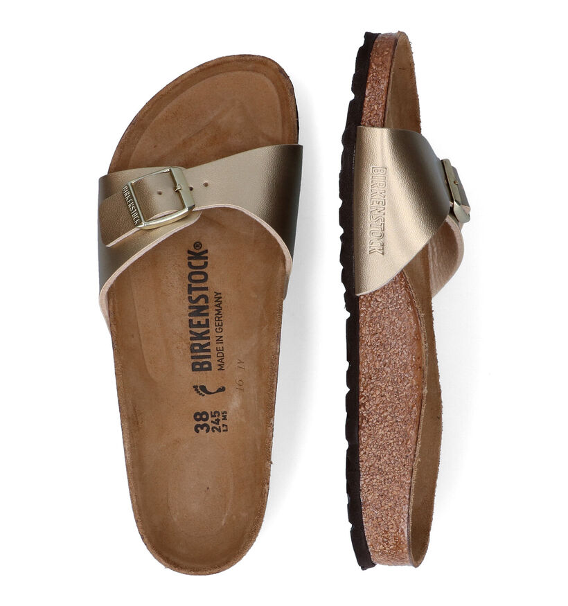 Birkenstock Madrid Birko-Flor Nu-pieds en Blanc pour femmes (338044)