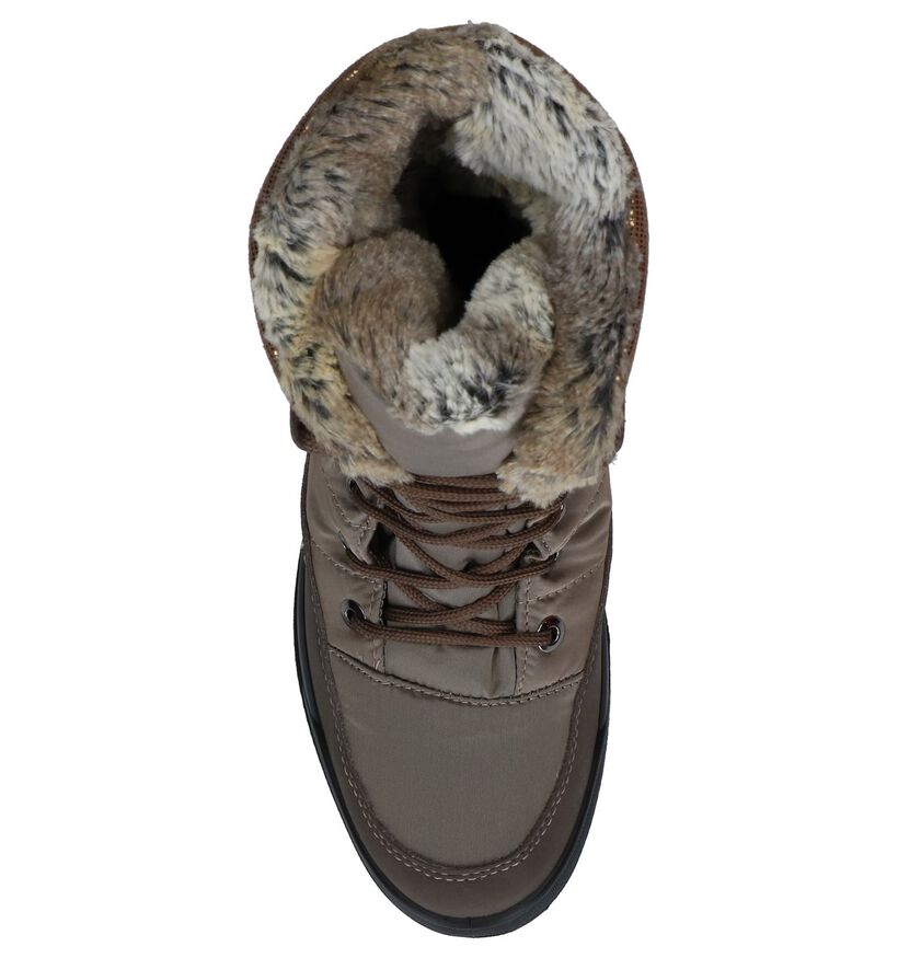 Skandia Bottes de neige en Taupe en synthétique (223800)