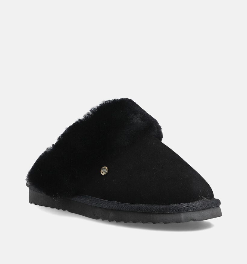 Warmbat Flurry Pantoufles ouvertes en Noir pour femmes (379631)