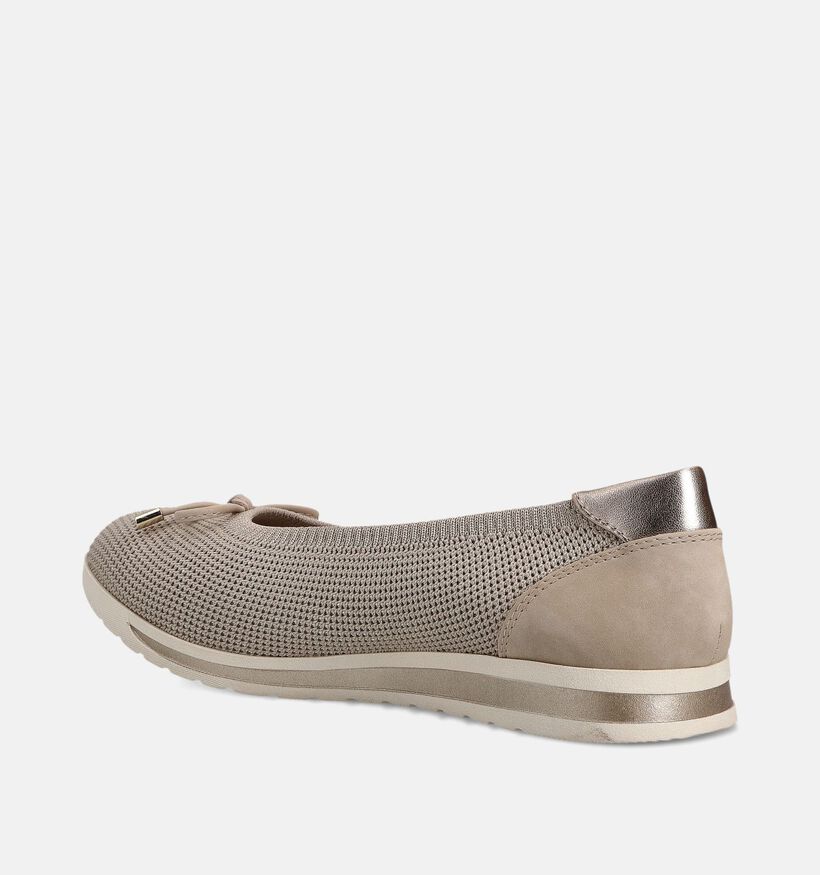 Jana Beige Ballerina's Comfort voor dames (367755)