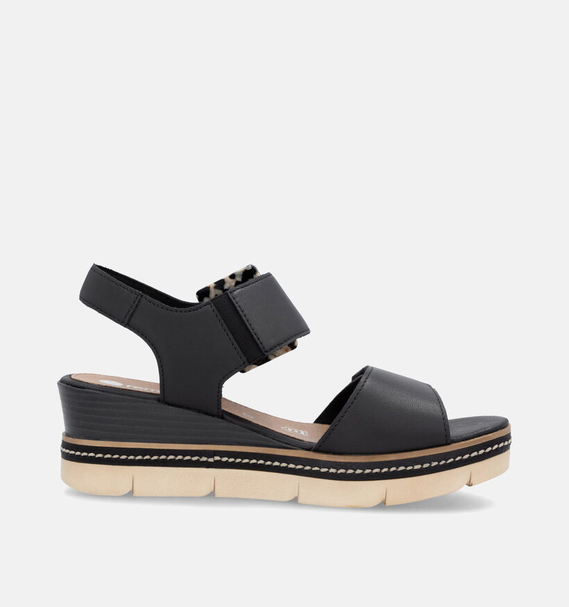 Remonte Open Sandalen Met Sleehak Zwart voor dames (354849)