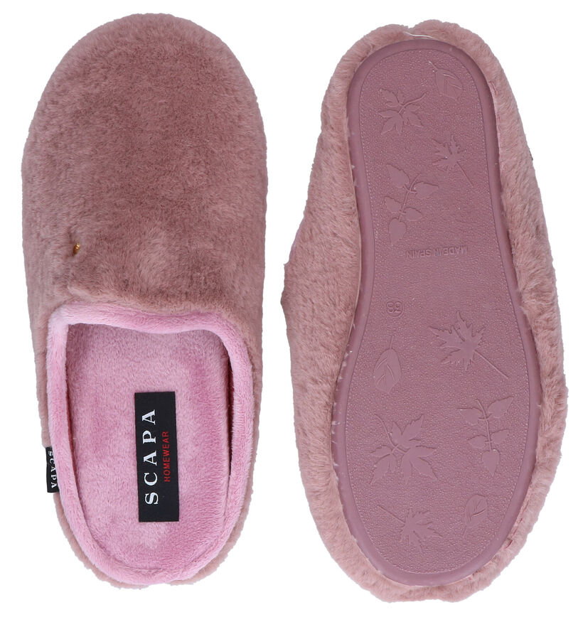 Scapa Roze Pantoffels in stof (281272)