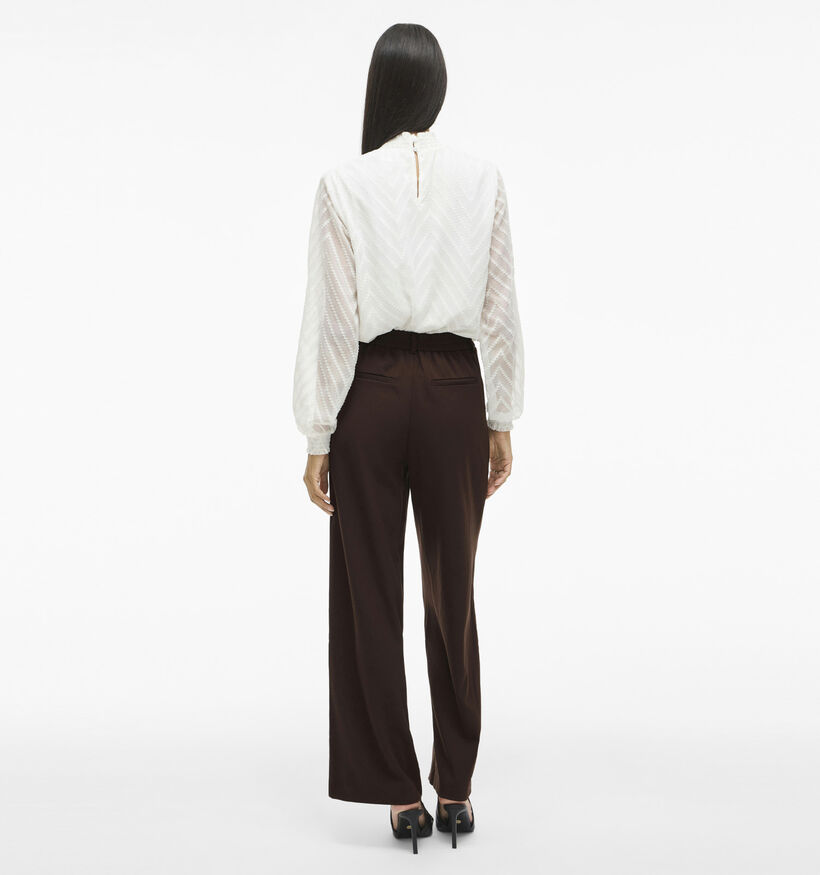 Vila Varone Donkerbruine Geklede Broek voor dames (378474)