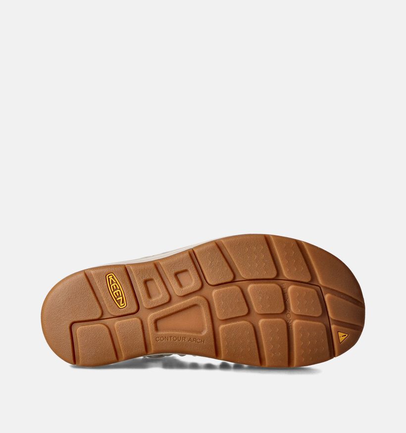 Keen Uneek Canvas Sandales plates en Beige pour femmes (356498)