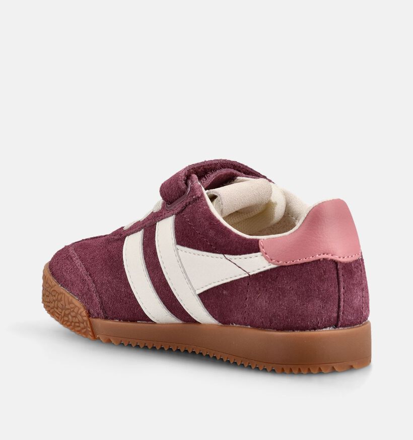 Gola Elan Strap Baskets basses en Bordeaux pour filles (376295)