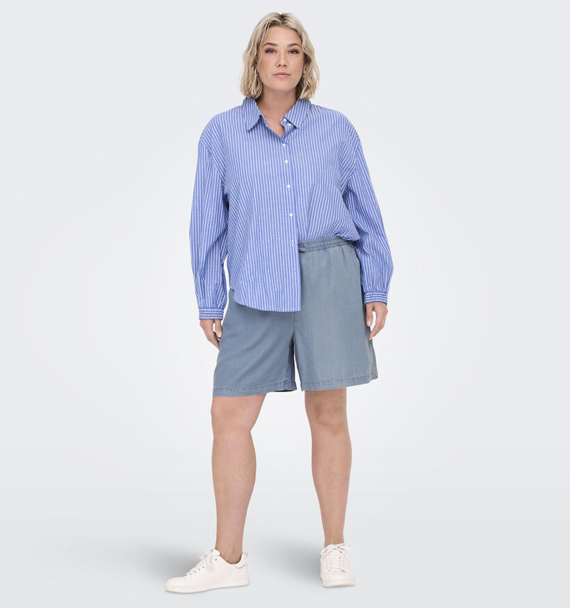 ONLY Carmakoma Pema Life Blauwe Short voor dames (374876)