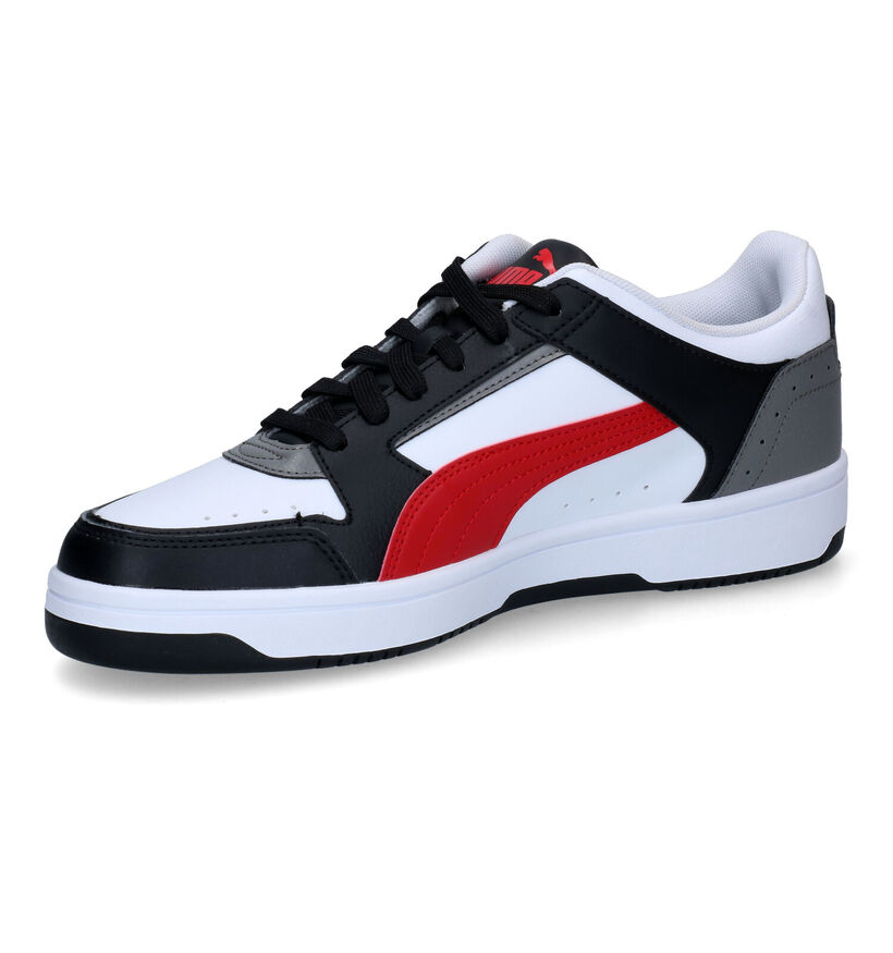 Puma Rebound Joy Lov Zwarte Sneakers in kunstleer (308288)