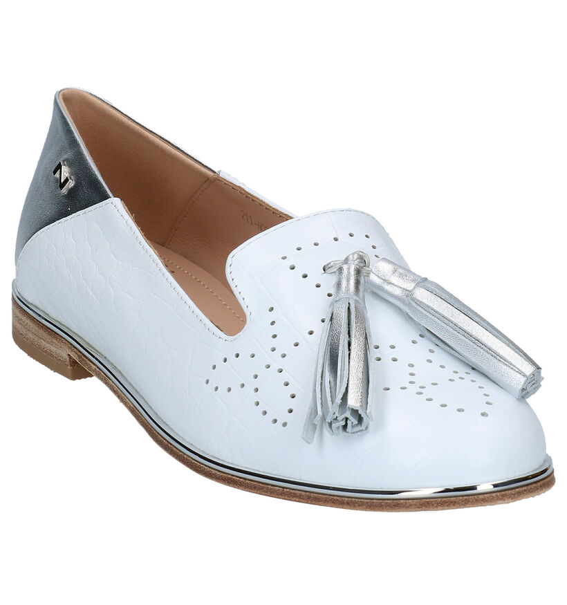 Nathan-Baume Loafers en Blanc en cuir (290020)