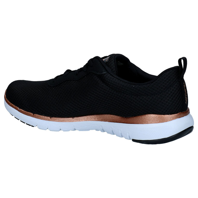 Skechers Flex Appeal 3.0 Baskets en Noir en textile (301476)