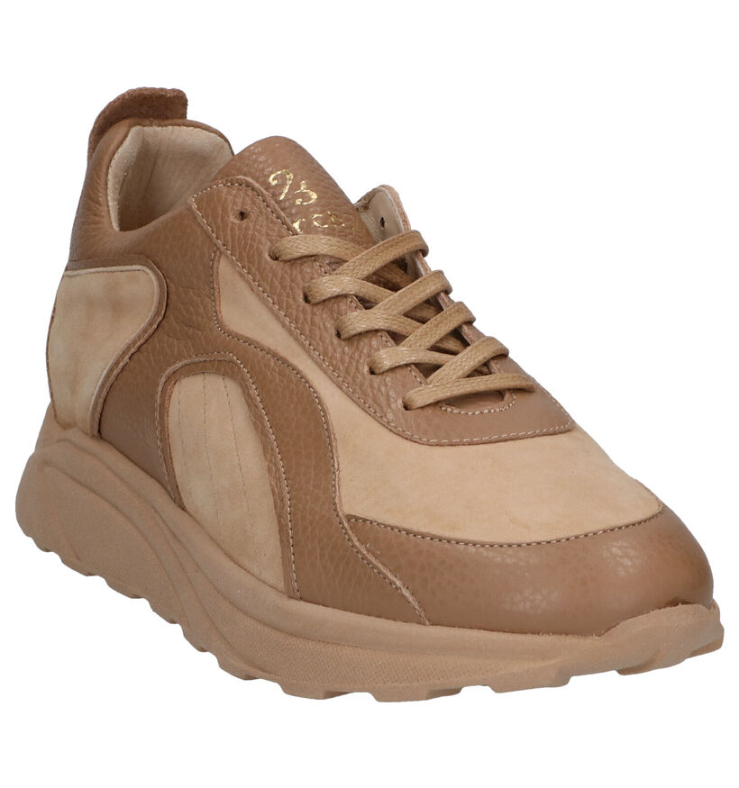 March23 Leighton Cognac Veterschoenen in daim (283273)