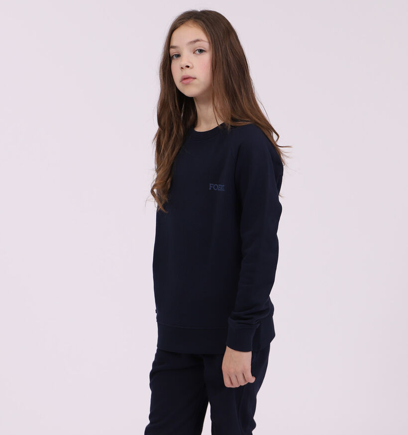 Foert Sweatshirt Unisex en Bleu pour filles, garçons (310919)